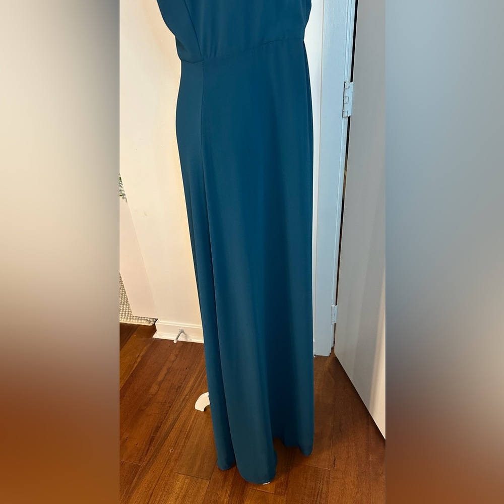 BHLDN MARCO Caspian Sea Green Keyhole Gown Bridesmaid Dress XL - Picture 9 of 14